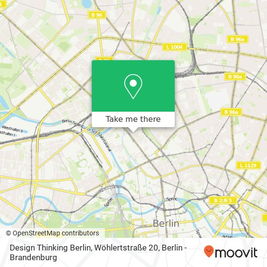 Design Thinking Berlin, Wöhlertstraße 20 map