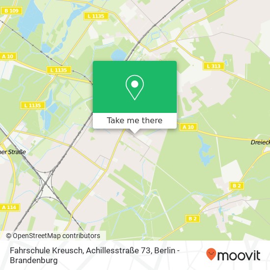 Fahrschule Kreusch, Achillesstraße 73 map