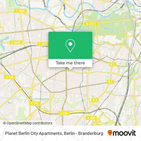Planet Berlin City Apartments map