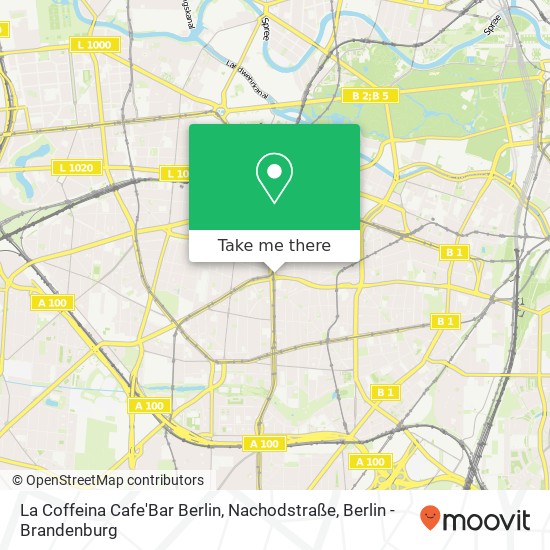 La Coffeina Cafe'Bar Berlin, Nachodstraße map