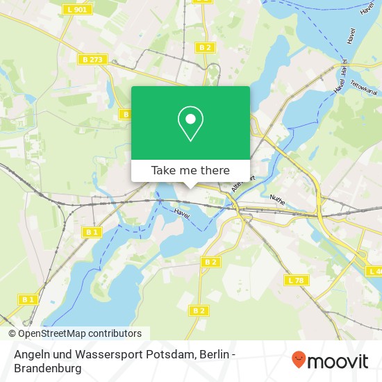 Angeln und Wassersport Potsdam map