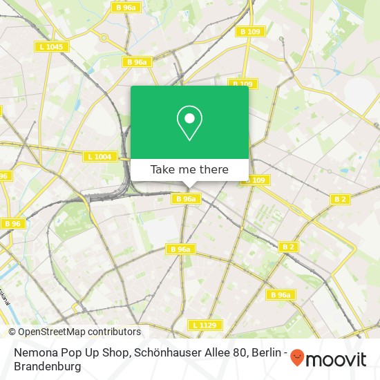 Nemona Pop Up Shop, Schönhauser Allee 80 map