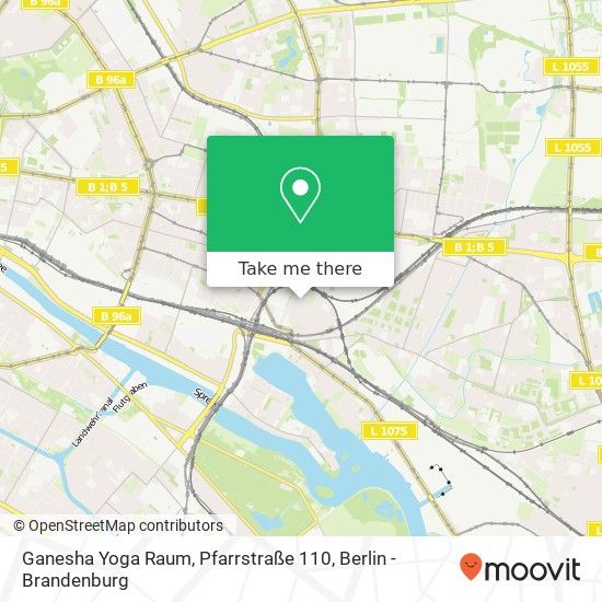 Карта Ganesha Yoga Raum, Pfarrstraße 110