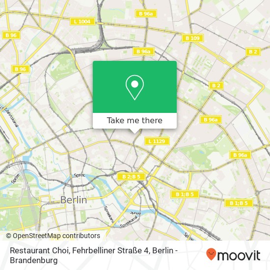 Restaurant Choi, Fehrbelliner Straße 4 map