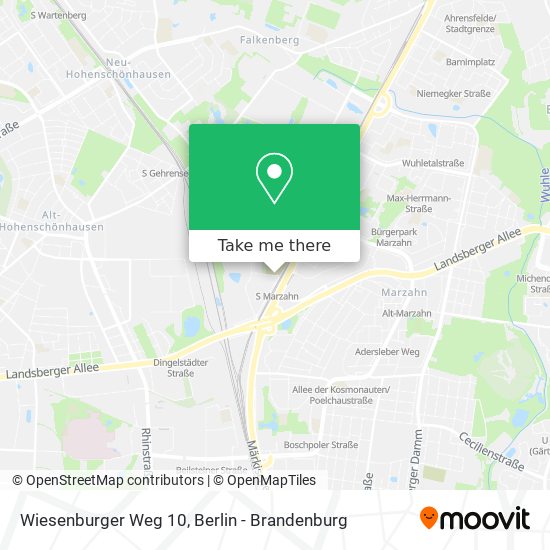 Wiesenburger Weg 10 map