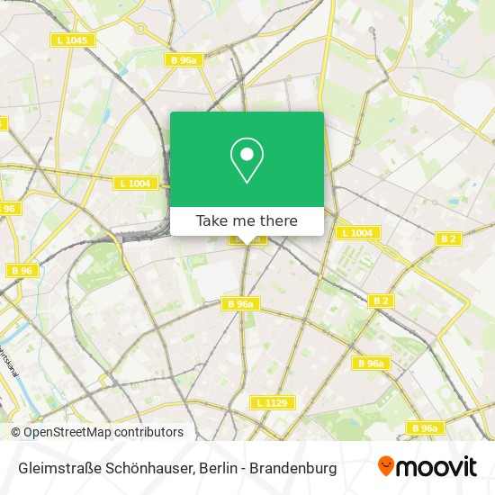 Gleimstraße Schönhauser map