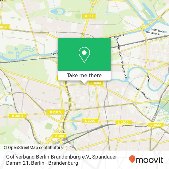 Golfverband Berlin-Brandenburg e.V., Spandauer Damm 21 map