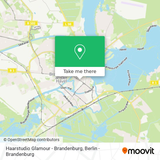Карта Haarstudio Glamour - Brandenburg