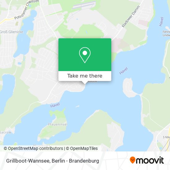 Grillboot-Wannsee map