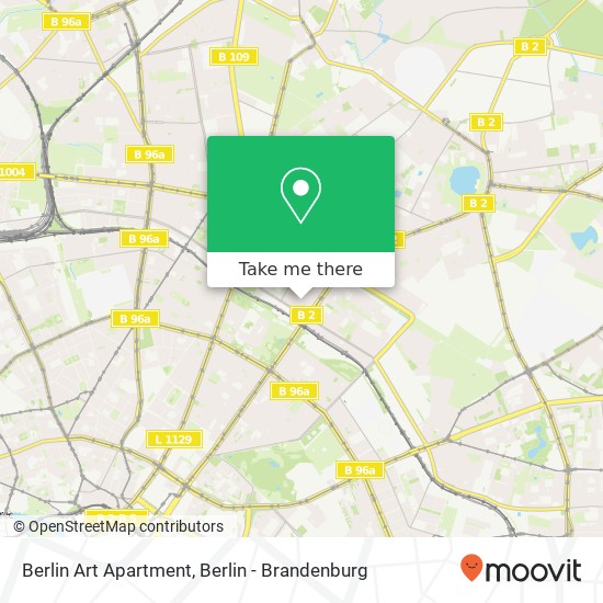 Berlin Art Apartment map