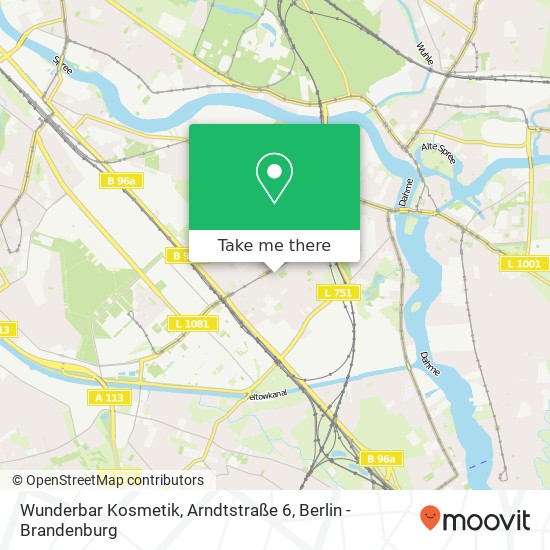 Wunderbar Kosmetik, Arndtstraße 6 map