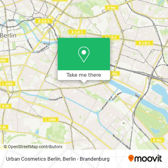 Urban Cosmetics Berlin map