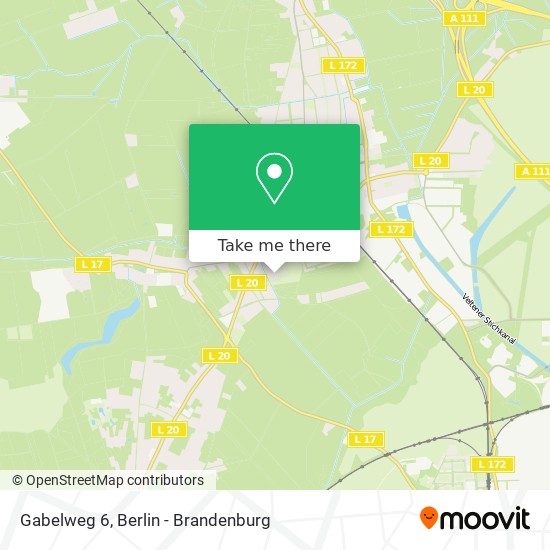 Gabelweg 6 map
