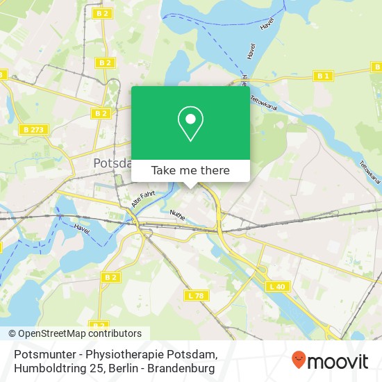 Potsmunter - Physiotherapie Potsdam, Humboldtring 25 map