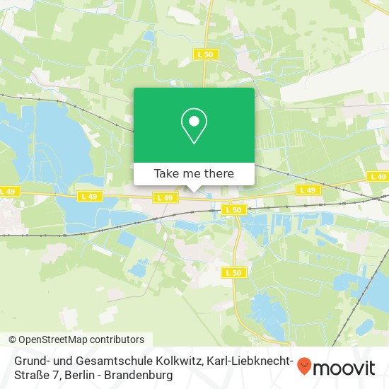 Grund- und Gesamtschule Kolkwitz, Karl-Liebknecht-Straße 7 map