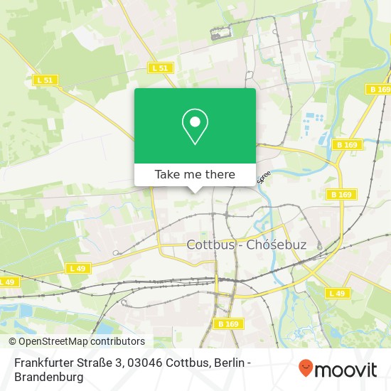 Frankfurter Straße 3, 03046 Cottbus map