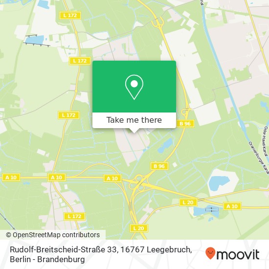 Rudolf-Breitscheid-Straße 33, 16767 Leegebruch map