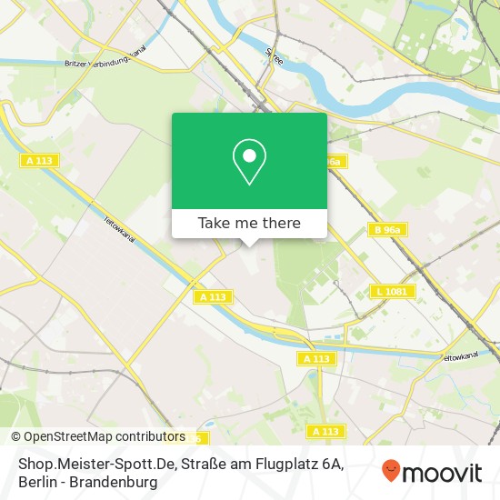 Карта Shop.Meister-Spott.De, Straße am Flugplatz 6A