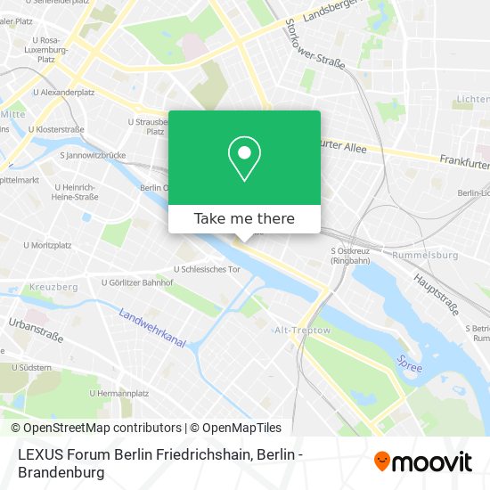 LEXUS Forum Berlin Friedrichshain map