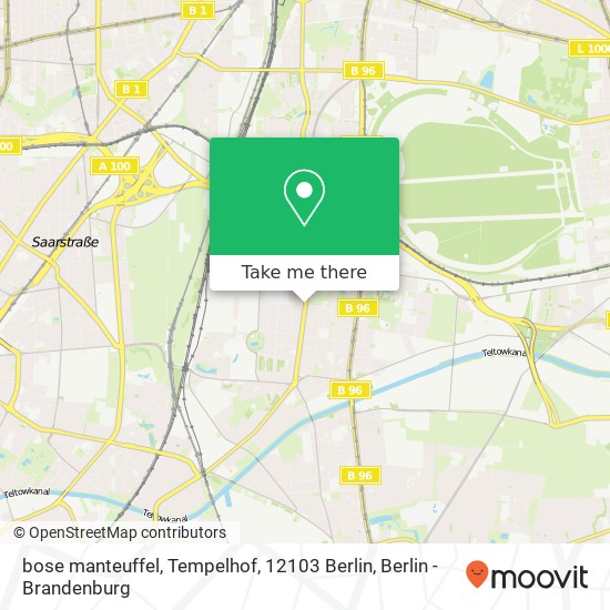 bose manteuffel, Tempelhof, 12103 Berlin map