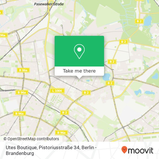 Utes Boutique, Pistoriusstraße 34 map