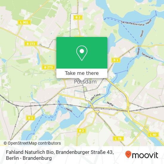 Fahland Naturlich Bio, Brandenburger Straße 43 map