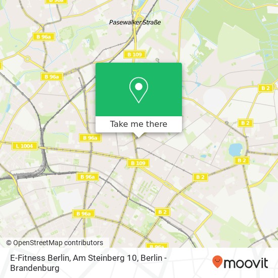 Карта E-Fitness Berlin, Am Steinberg 10