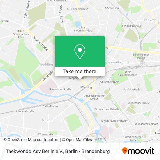 Карта Taekwondo Asv Berlin e.V.