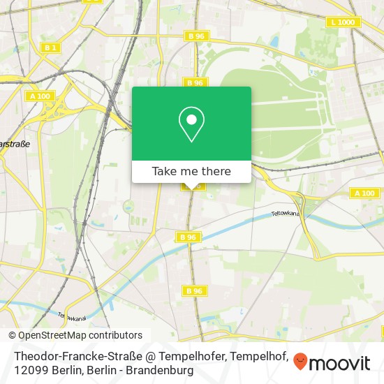 Theodor-Francke-Straße @ Tempelhofer, Tempelhof, 12099 Berlin map