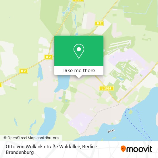 Otto von Wollank straße Waldallee map