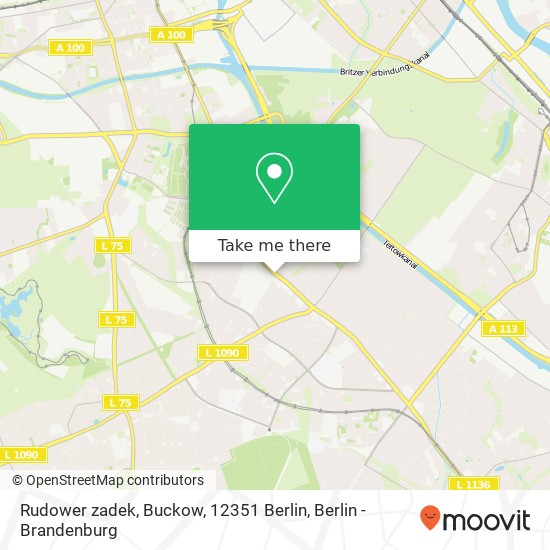 Rudower zadek, Buckow, 12351 Berlin map