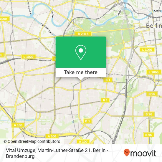 Карта Vital Umzüge, Martin-Luther-Straße 21