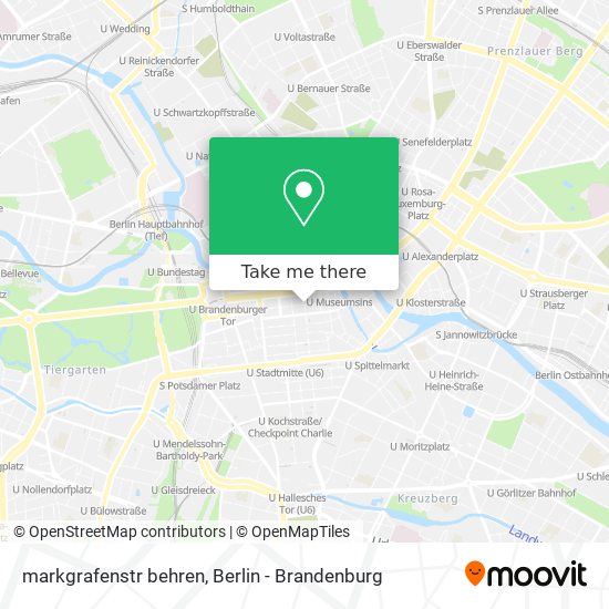 markgrafenstr behren map