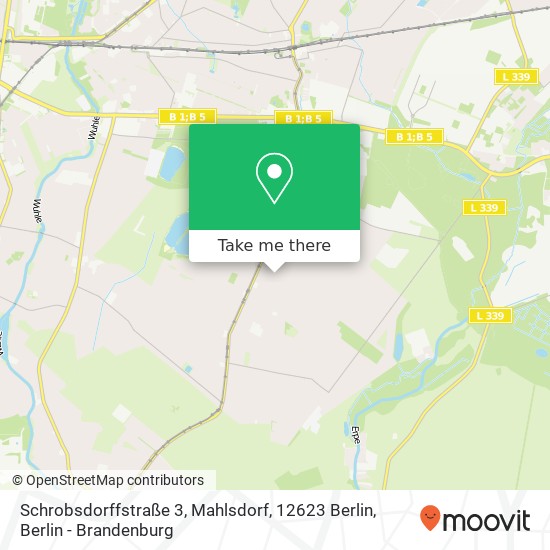 Schrobsdorffstraße 3, Mahlsdorf, 12623 Berlin map