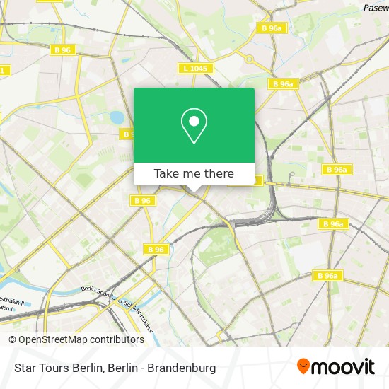 Star Tours Berlin map