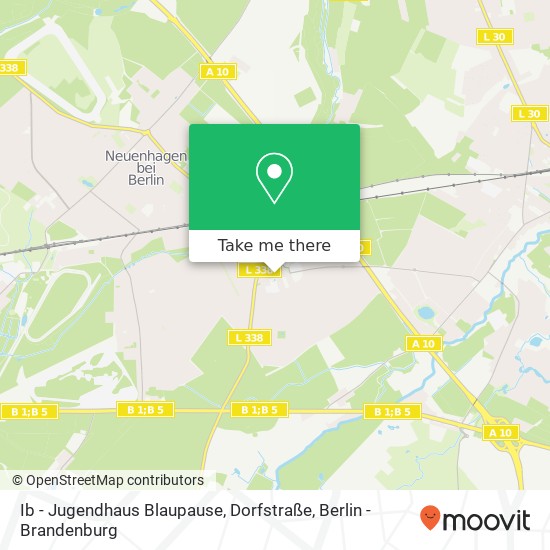 Ib - Jugendhaus Blaupause, Dorfstraße map