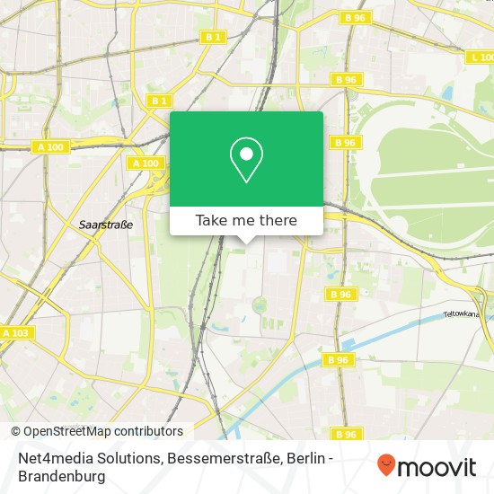 Net4media Solutions, Bessemerstraße map