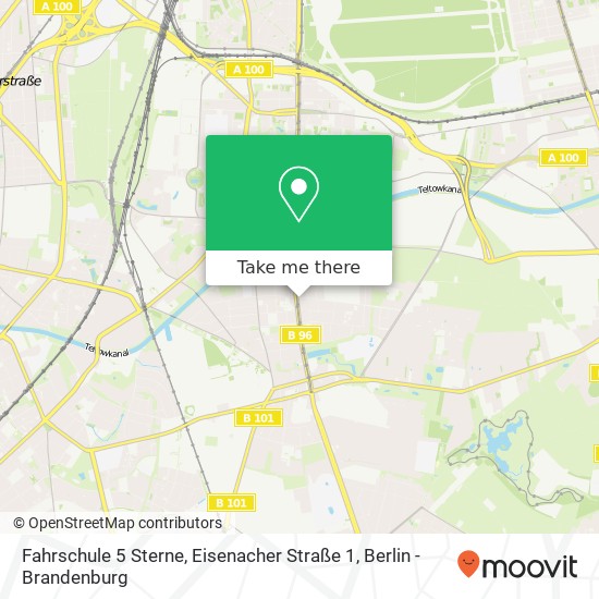 Карта Fahrschule 5 Sterne, Eisenacher Straße 1