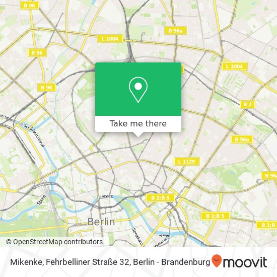 Карта Mikenke, Fehrbelliner Straße 32