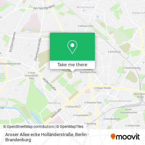 Aroser Allee ecke Holländerstraße map