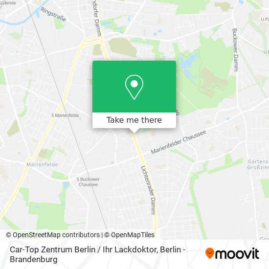 Карта Car-Top Zentrum Berlin / Ihr Lackdoktor