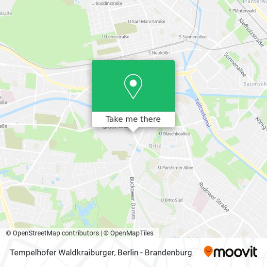 Tempelhofer Waldkraiburger map