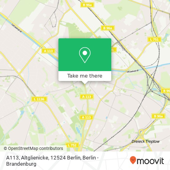A113, Altglienicke, 12524 Berlin map