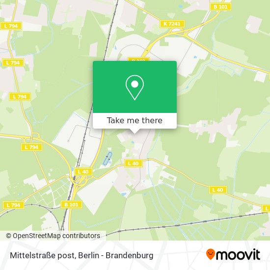 Карта Mittelstraße post