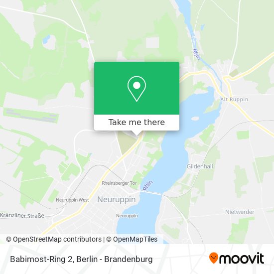 Babimost-Ring 2 map