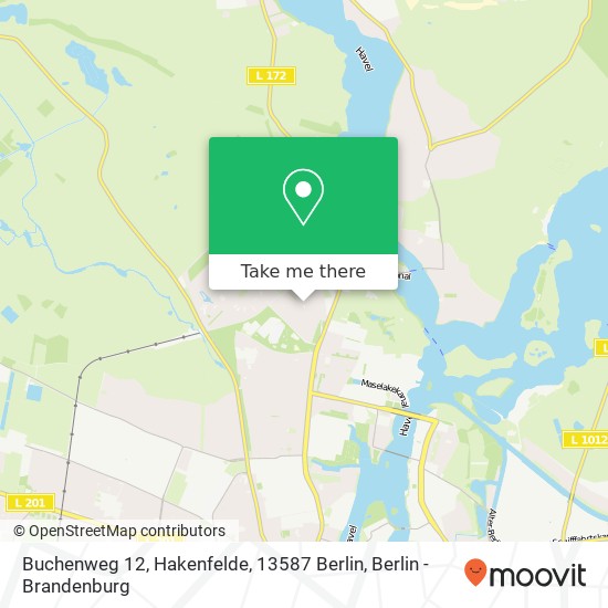 Buchenweg 12, Hakenfelde, 13587 Berlin map