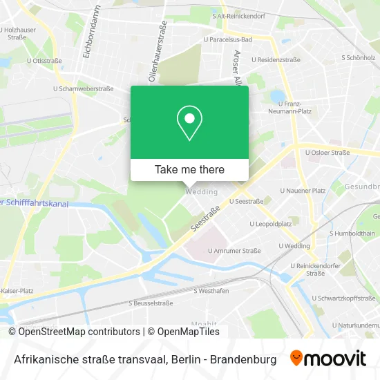 Карта Afrikanische straße transvaal