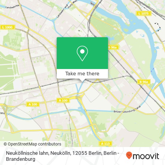 Neuköllnische lahn, Neukölln, 12055 Berlin map