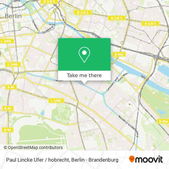 Карта Paul Lincke Ufer / hobrecht