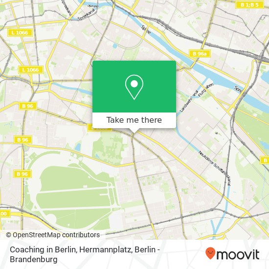 Coaching in Berlin, Hermannplatz map